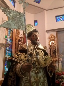 Imagen de Santo Domingo de Guzmán en la celebración de su festividad