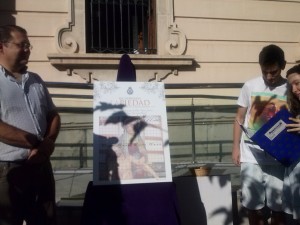 Campaña pro restauración de La Piedad en la plaza de Santa María