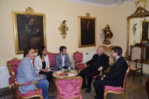 Visita del alcalde de Jaén al Obispo