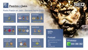 Parrilla Radio Pasión en Jaén Semana Santa 2020